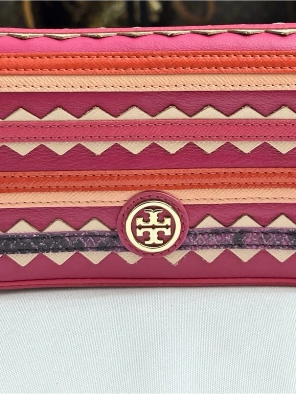 Tory Burch Robinson Zig Zag Crossbody Bag.